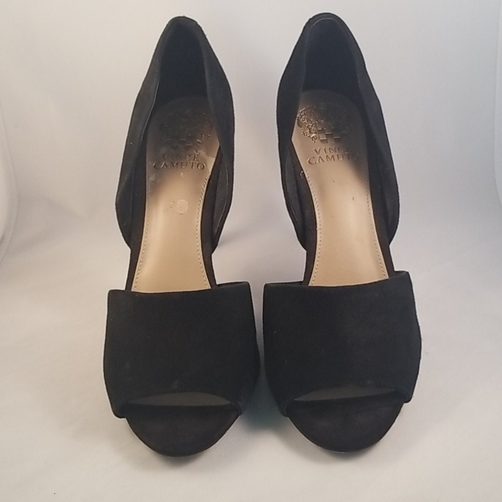 Vince Camuto Black Suede Heels